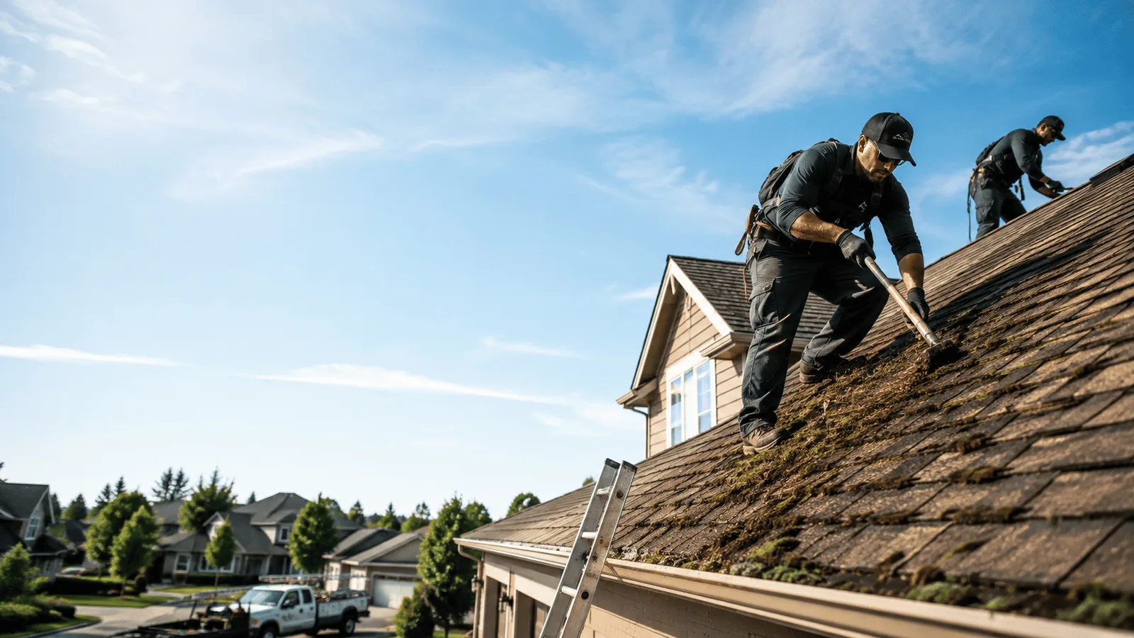 Roof Moss Removal in Aurora, OH near me